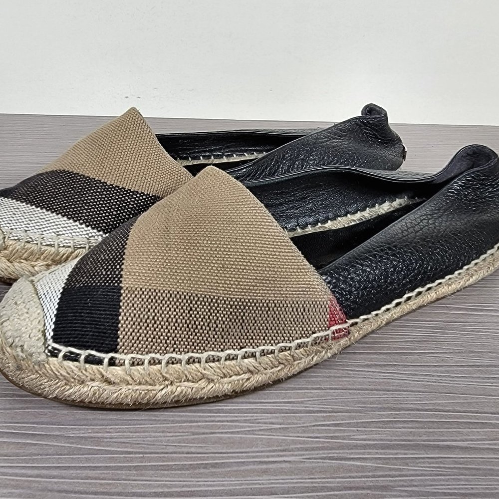 Burberry Hodgeson Vintage Espadrilles Black/Check